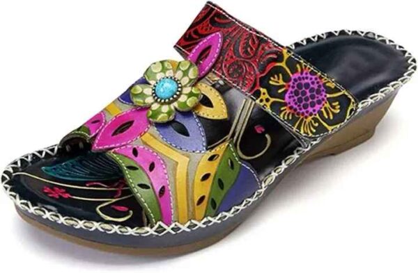 Women's Cute Fashion Flower Bohemian Non-slip Orthopedic Sandals - Image 6