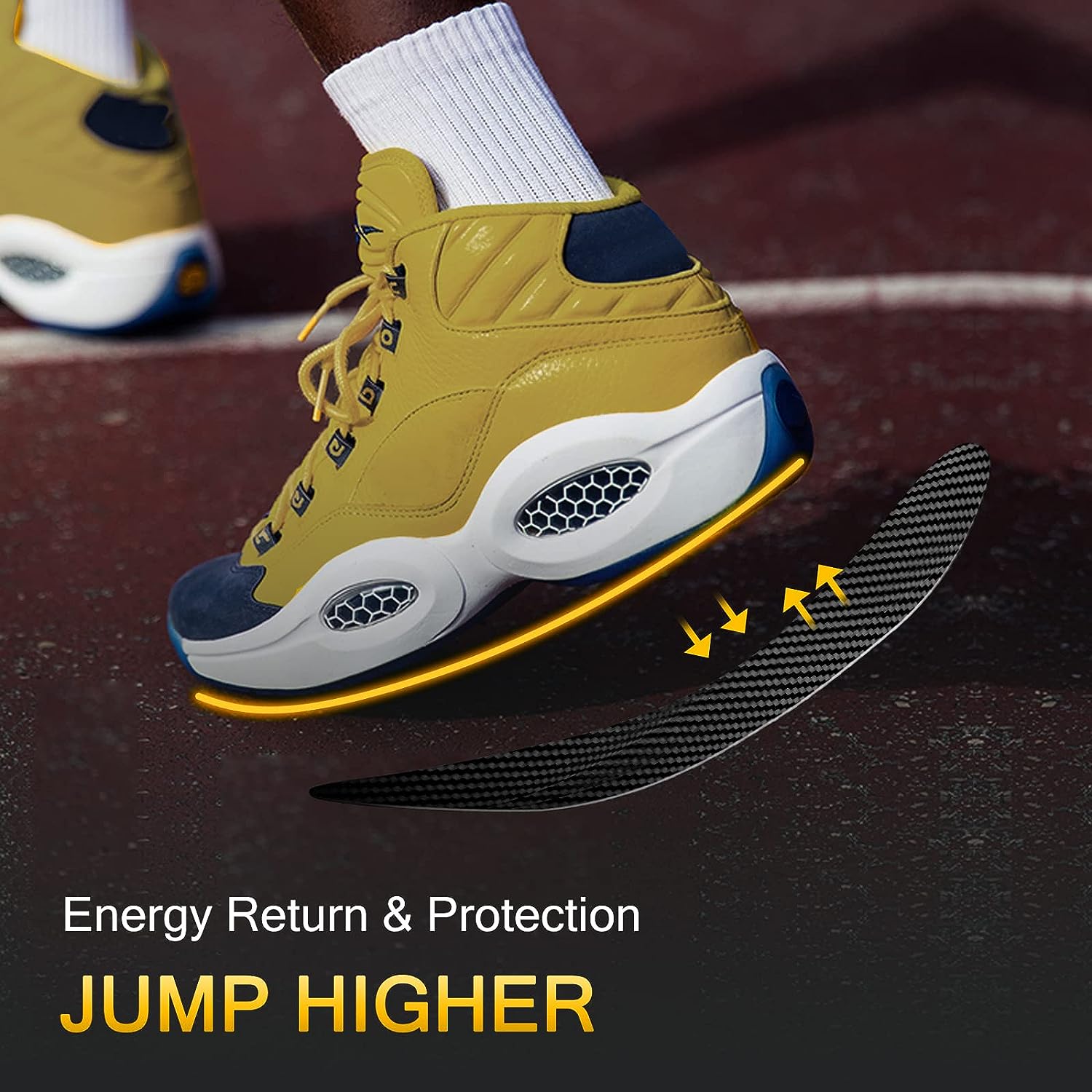 2PCS Carbon Fiber Foot Plate Shoe Insert Insoles – Reinsho