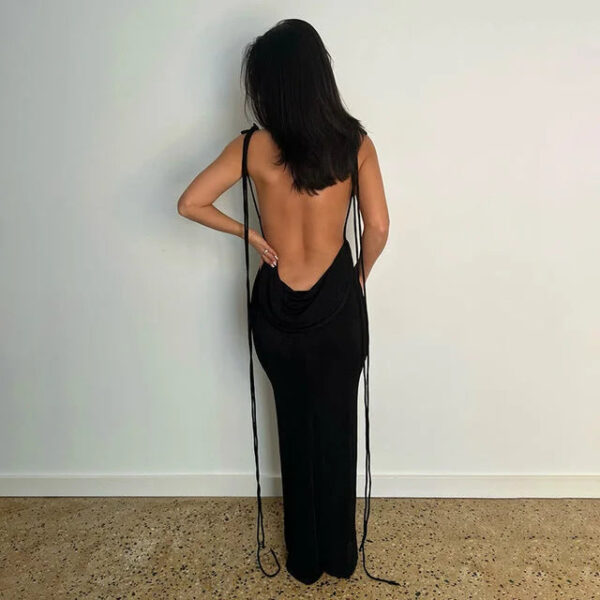 Women's Fashion Backless Maxi Dress - Image 2