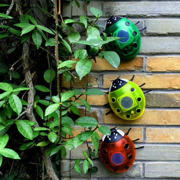 Solar Waterproof Creative Animal Beetle Plastic LED Outdoor Lawn Fence Light - Image 9