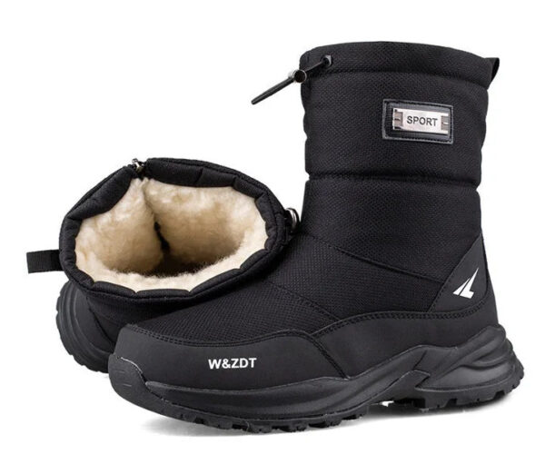 Winter Waterproof And Non-Slip Snow Boots For Men - Image 4