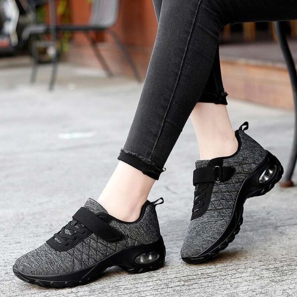 Women Orthopedic Shoes Pain Relief Air Cushion Wide Toebox High Quality Material  Elastic Non-Slip Velcro Sneakers - Image 10