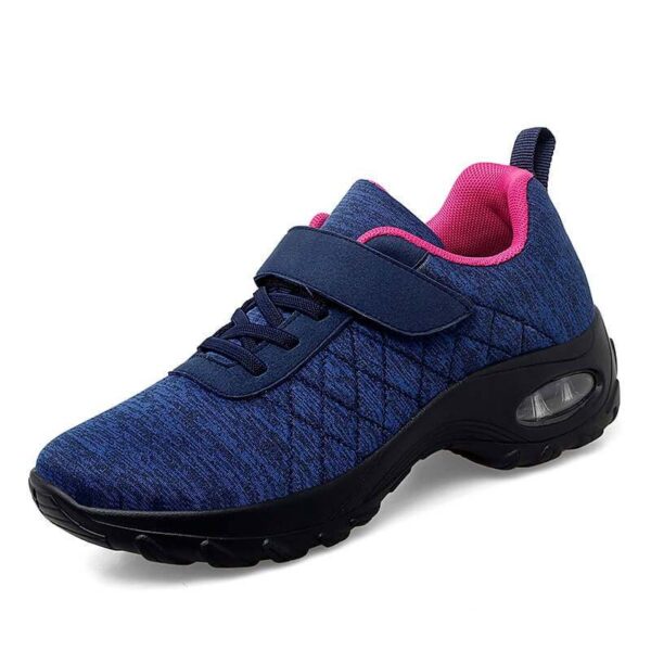 Women Orthopedic Shoes Pain Relief Air Cushion Wide Toebox High Quality Material  Elastic Non-Slip Velcro Sneakers