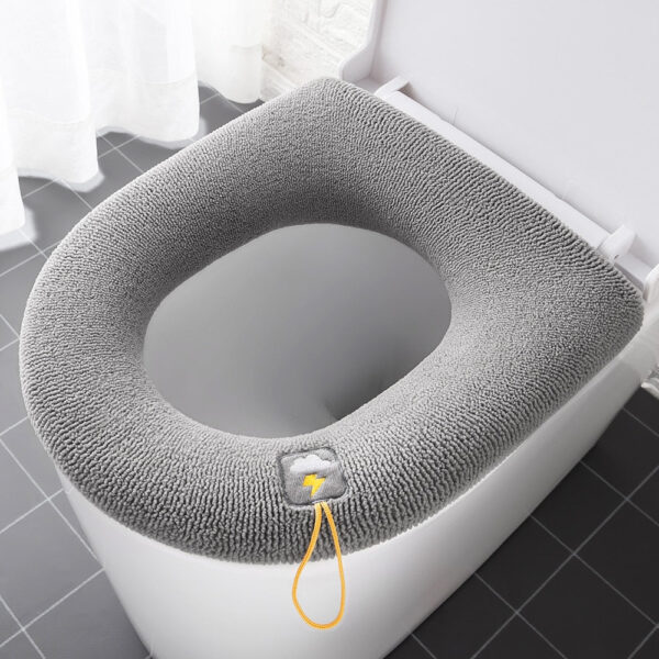 Universal Bathroom Toilet Warm Soft Thicken Seat Cover - Image 4