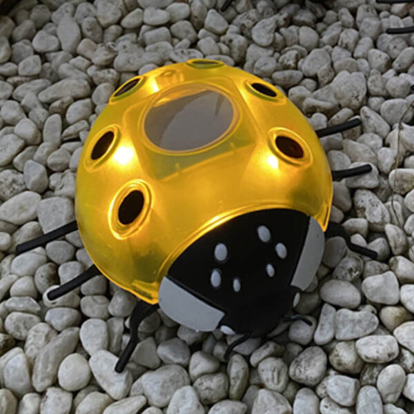 Solar Waterproof Creative Animal Beetle Plastic LED Outdoor Lawn Fence Light - Image 5