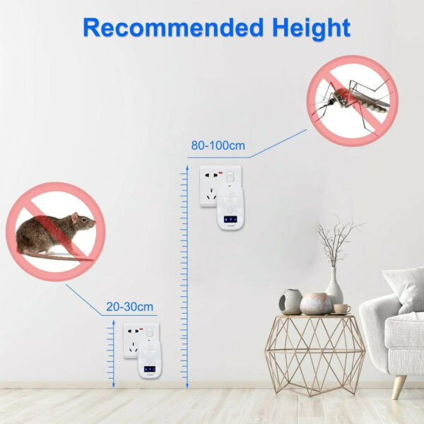 Ultrasonic Pest Repeller For Mosquito, Cockroaches, Rats, Bug, Spider, Ant, And Rodent - Image 6