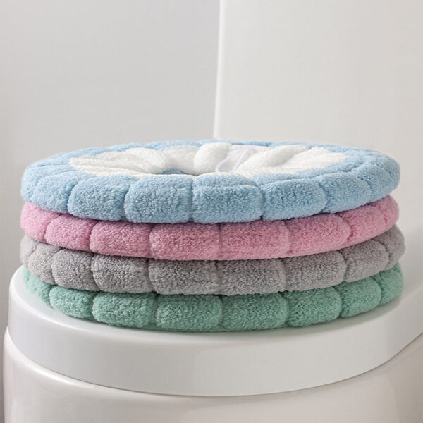 Universal Bathroom Toilet Warm Soft Thicken Seat Cover - Image 7