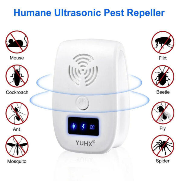 Ultrasonic Pest Repeller For Mosquito, Cockroaches, Rats, Bug, Spider, Ant, And Rodent - Image 2