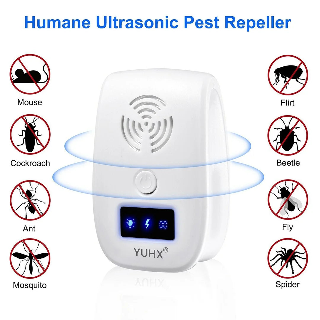 Ultrasonic Pest Repeller For Mosquito, Cockroaches, Rats, Bug, Spider 