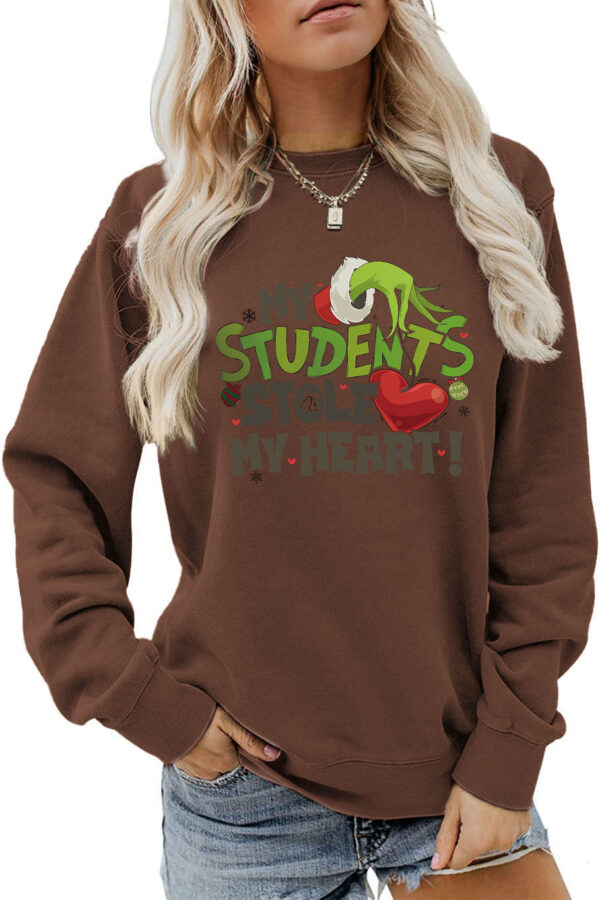 Women's My Students Stole My Heart Christmas Sweatshirt - Image 8