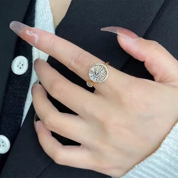 Women's Rings with Rotating Stones - Image 5