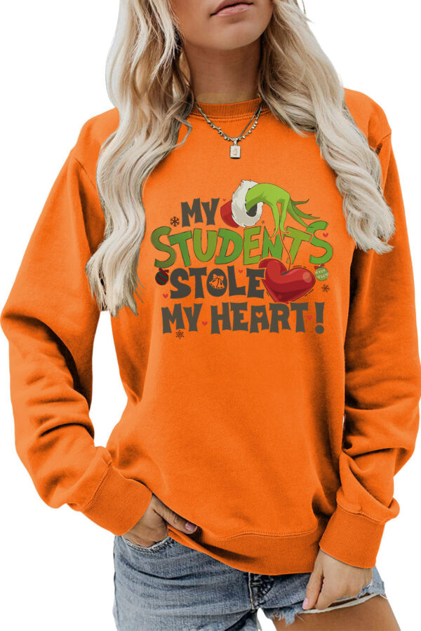 Women's My Students Stole My Heart Christmas Sweatshirt - Image 6