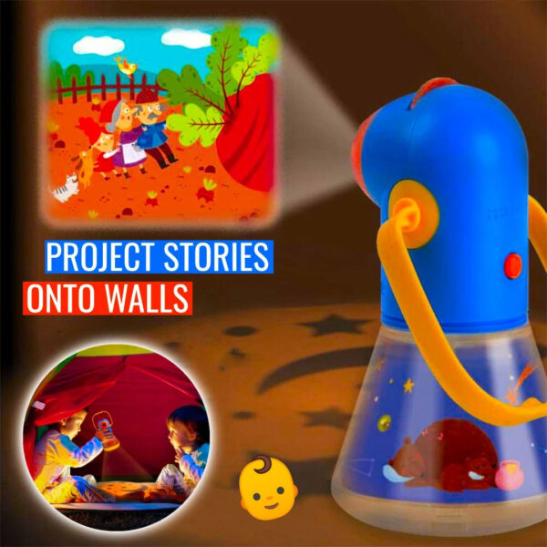 Story Projection Flashlight Torch With Night Light