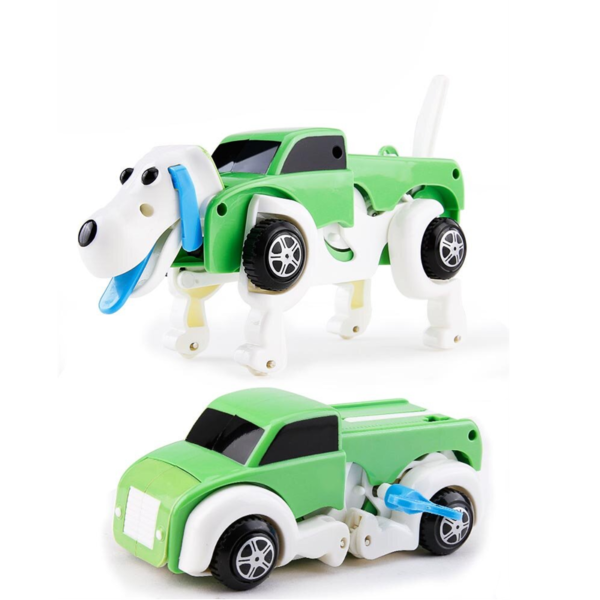 Rsa New Automatic Transform Dinosaur Dog Car Vehicle Clockwork Wind Up Toy - Image 3