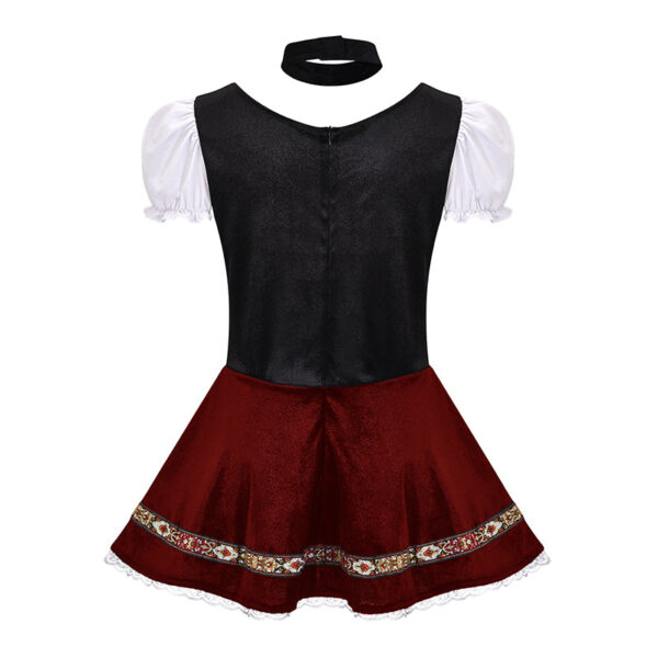 Women's German Dirndl Dress Off Shoulder Oktoberfest Beer Girl Costume - Image 34