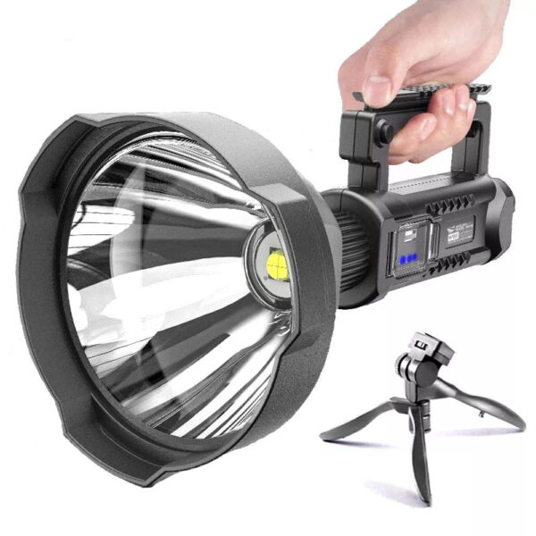 Rechargeable Handheld Spotlight Flashlight 90000 Lumens