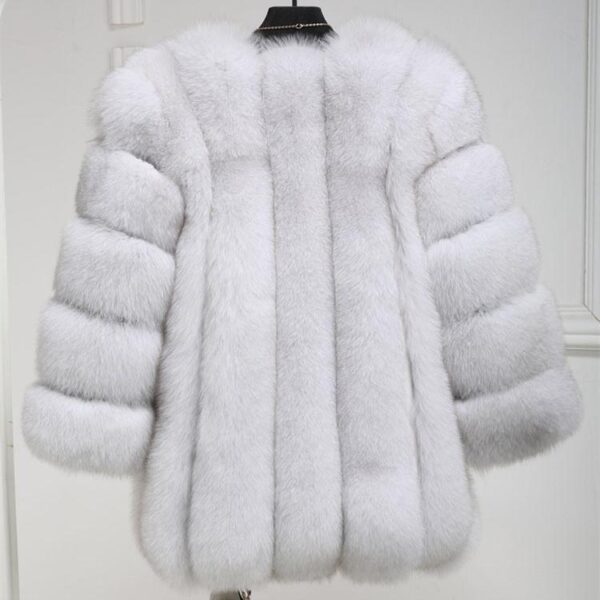 Women faux fur mid-long open front chunky coat | bubble fluffy coat 15 colors - Image 20