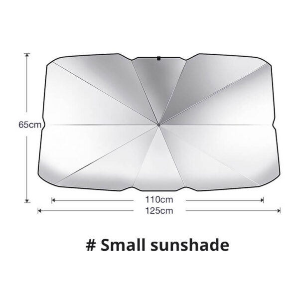 The retractable folding sunshade of the automobile's front windshield - Image 6