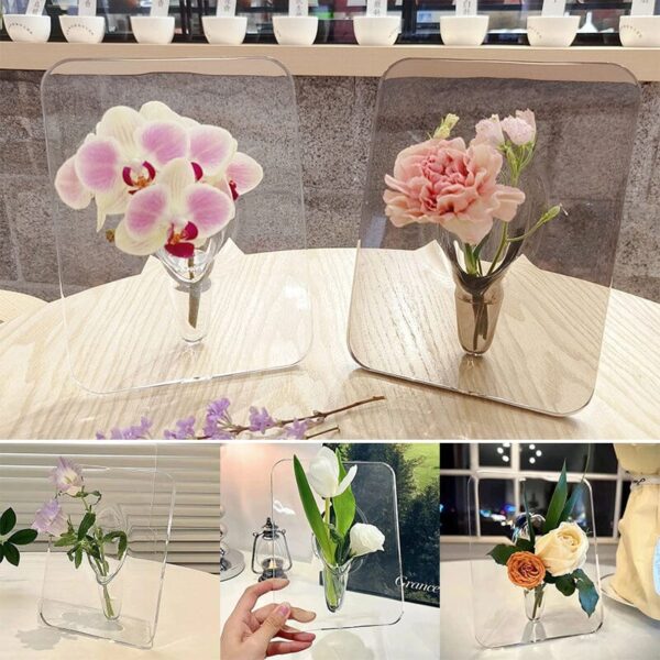 Photo Frame Vase Desktop Flower Arrangement Ornament - Image 10