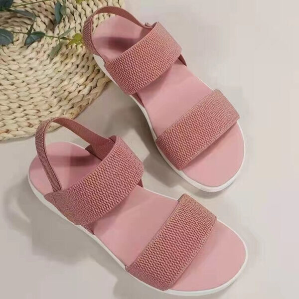 Women Sandals Summer Comfortable Casual Elastic Strap