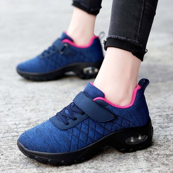 Women Orthopedic Shoes Pain Relief Air Cushion Wide Toebox High Quality Material  Elastic Non-Slip Velcro Sneakers - Image 11