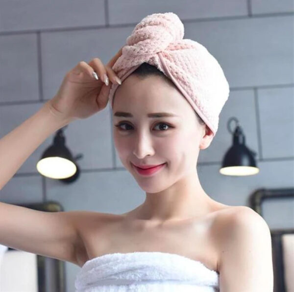 Quick Dry Hair Wrap Microfiber Towel for Women - Image 3