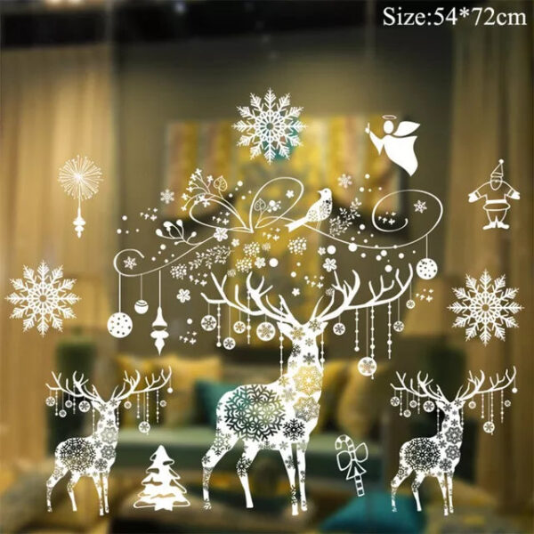 Window Stickers, Christmas Decorations for Home, Office,  Christmas Ornaments, or Xmas Party Decor - Image 27