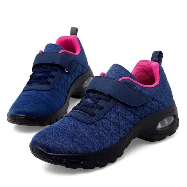 Women Orthopedic Shoes Pain Relief Air Cushion Wide Toebox High Quality Material  Elastic Non-Slip Velcro Sneakers - Image 16