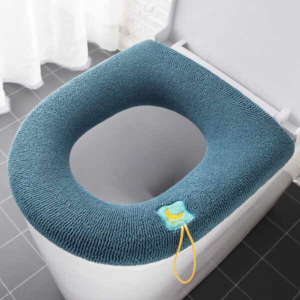 Universal Bathroom Toilet Warm Soft Thicken Seat Cover - Image 2