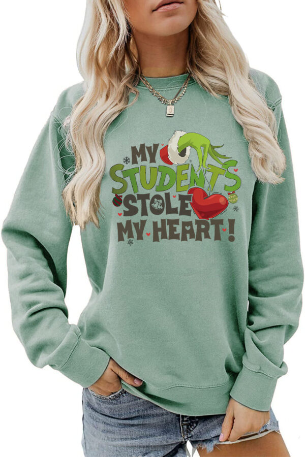 Women's My Students Stole My Heart Christmas Sweatshirt - Image 17