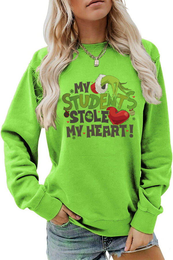 Women's My Students Stole My Heart Christmas Sweatshirt - Image 19