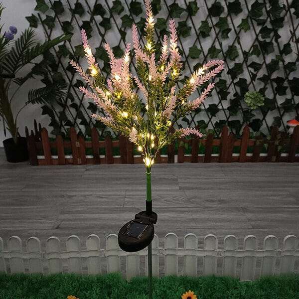 Solar Modern Garden Simulation Flower-Shaped LED Ground Plug Outdoor Light - Image 29