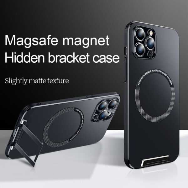 Suitable For iPhone 13/14 Series Magnetic Magsafe Invisible Holder Phone Case