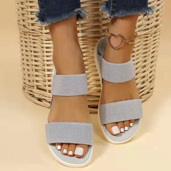 Women Sandals Summer Comfortable Casual Elastic Strap - Image 6