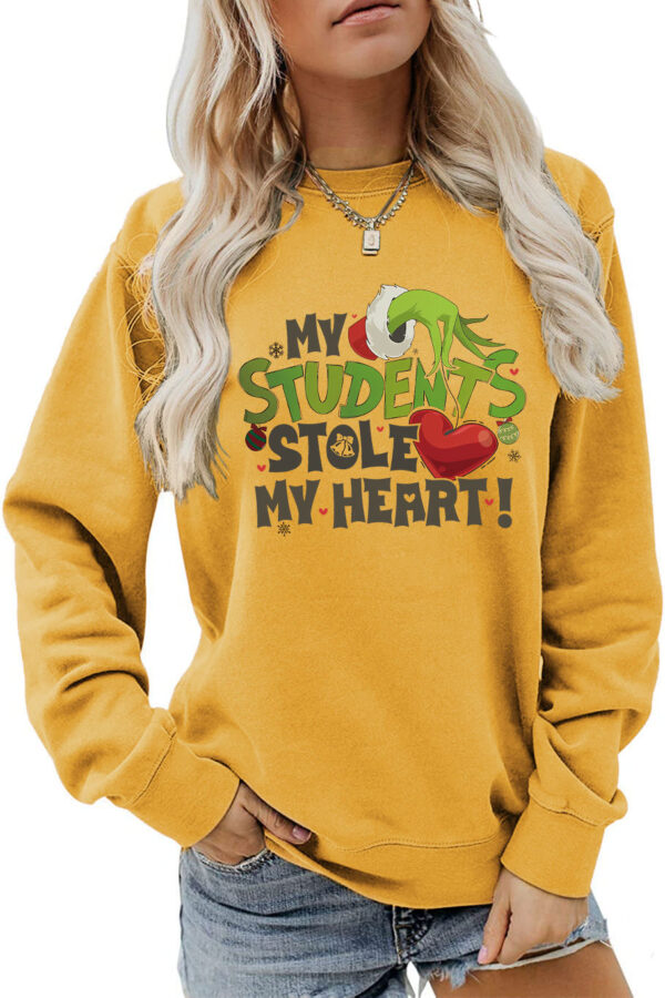 Women's My Students Stole My Heart Christmas Sweatshirt - Image 12