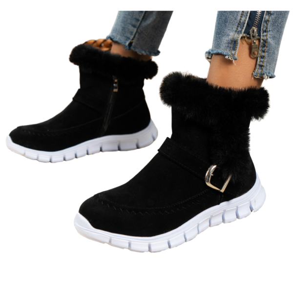 Winter Women Boots Suede Fur Warm Ankle Snow Boots Comfortable Casual Shoes