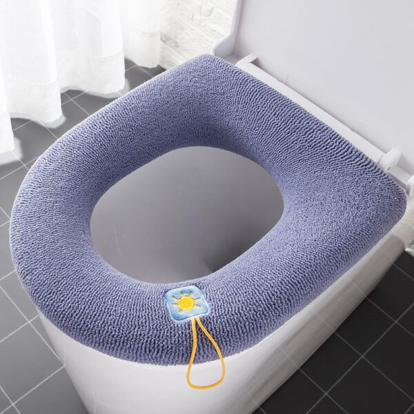 Universal Bathroom Toilet Warm Soft Thicken Seat Cover - Image 5