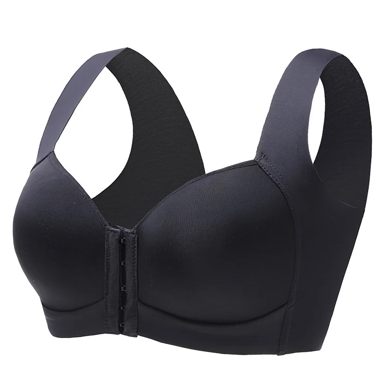 Plus Size Front Buckle Wide Strap Back Support Bra – Reinsho