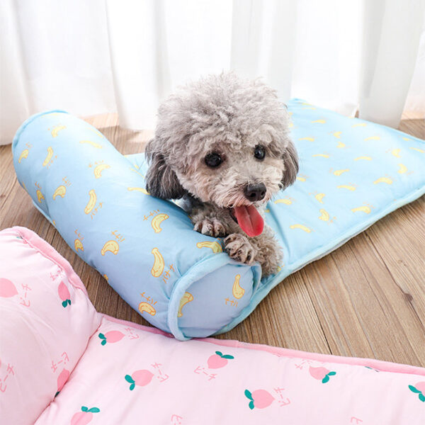 Pet Summer Cool Bed Ice Silk Cooling Mat for Dogs & Cats - Image 5