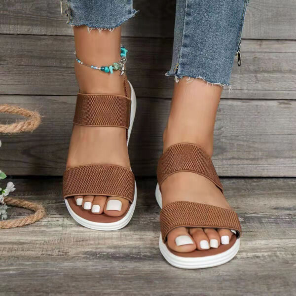 Women Sandals Summer Comfortable Casual Elastic Strap - Image 8