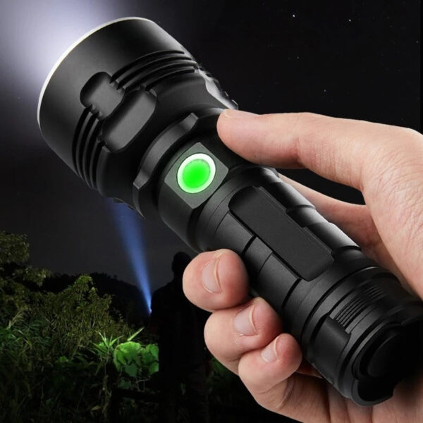 Strong Flashlight Focusing Led Flash Light Rechargeable Super Bright - Image 7