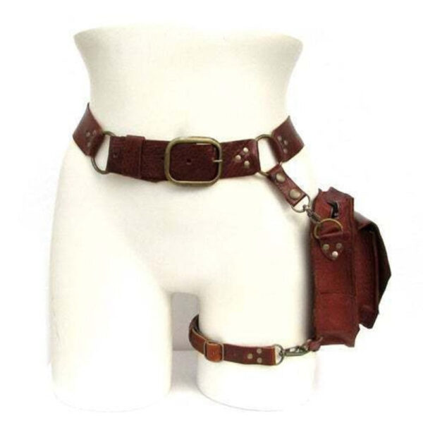 Renaissance Medieval Belt Satchel Pouch Bag - Image 4