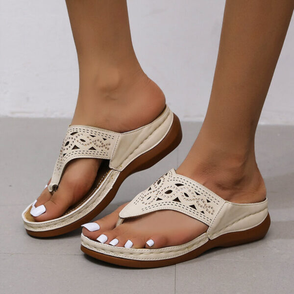 Women's Fashion Wedge Flip-Flops Arch Support Sandals - Image 4