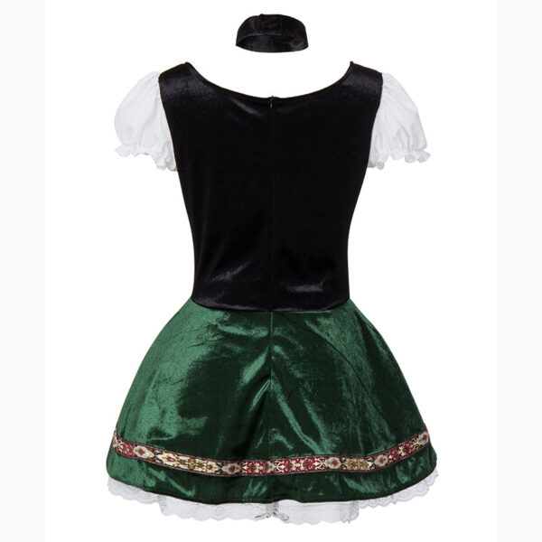 Women's German Dirndl Dress Off Shoulder Oktoberfest Beer Girl Costume - Image 10