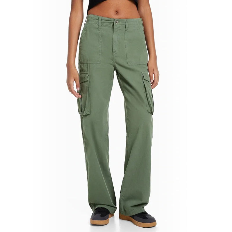 Adjustable Women’s Straight Fit Cargo Pants – Reinsho