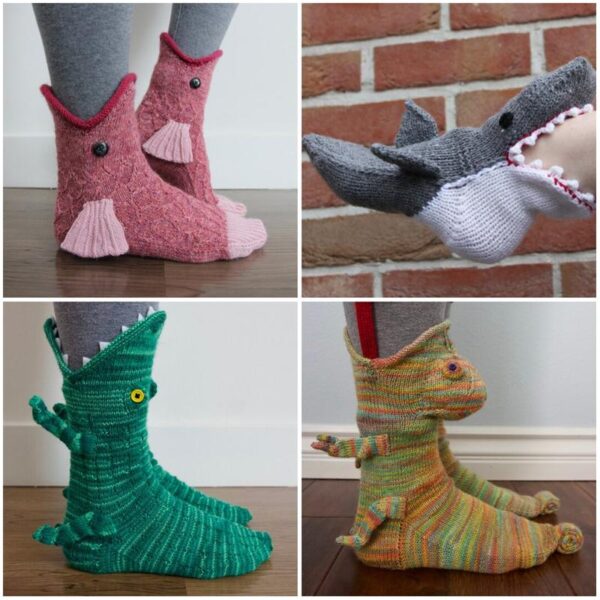 Cute Knitted Animal Socks - Image 3