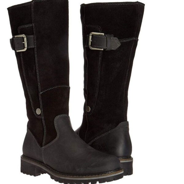 Women's Retro Minimalist Side Zipper Boots - Image 4