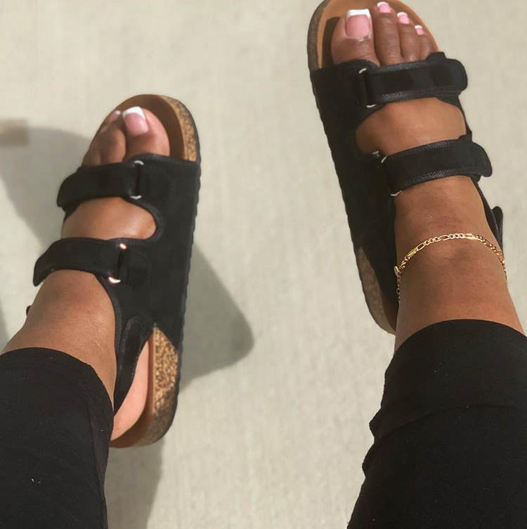 Velcro Flat Sandals – Reinsho