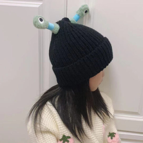 Winter Parent-Child Cute Glowing Little Monster Knit Hat - Image 25