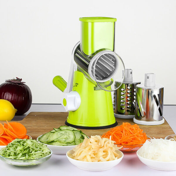 Food Processor Vegetable Chopper Kitchen Roller Gadgets Tool Vegetable Cutter Round Slicer Graters Potato Carrot Cheese Shredder - Image 3